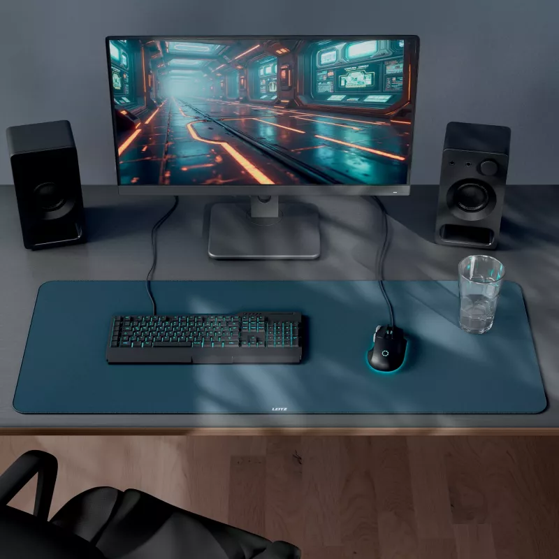 Leitz Extra Large Gaming Mat, ciemnoszary, polipropylen (PP), 400 mm, 1000 mm, 3 mm, 800 g