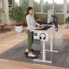 Leitz Ergo Active ergonomiczna mata stojąca przeciwzmęczeniowa, prostokątna, czarna, poliuretan, struktura bąbelkowa, Chiny, 605 x 681 mm