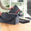 Leitz Fabric Torba do hot desku z pokrywą, Torba do przechowywania, Szary, Prostokątny, Tkanina, Monochromatyczny, Uniseks