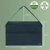 Leitz Fabric Torba do hot desku z pokrywą, Torba do przechowywania, Szary, Prostokątny, Tkanina, Monochromatyczny, Uniseks