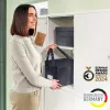 Leitz Torba materiałowa kompaktowa do hot desking z pokrywą, Torba do przechowywania, Szary, Prostokątny, Materiał, Monochromatyczny, Dorosły