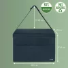 Leitz Torba materiałowa kompaktowa do hot desking z pokrywą, Torba do przechowywania, Szary, Prostokątny, Materiał, Monochromatyczny, Dorosły
