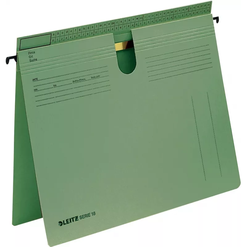 Leitz SERIE 18 wisząca teczka Karton A4 Zielony