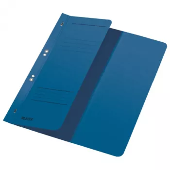 Teczka kartonowa Leitz, A4, niebieska. Format: A4, Kolor produktu: Niebieski, Maksymalna pojemność: 250 arkuszy. Szerokość: 240 mm, Wysokość: 305 mm, Waga: 40 g