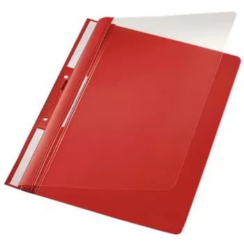 Leitz 41900025 okładka raportowa PVC czerwona, przezroczysta