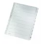 Leitz 43240000 tab index Numeric tab index Cardboard, Tworzywo sztuczne szary