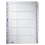 Leitz 43260000 tab index Numeric tab index Cardboard szary