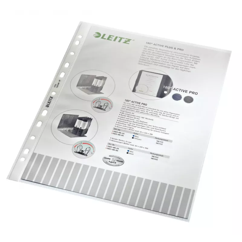 Leitz High Quality kieszeń, 210 x 297 mm (A4), przezroczysta, polipropylen (PP), pionowa, górna, 230 mm