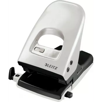 Leitz dziurkacz 5138 NeXXt, 2-otworowy 40 arkuszy Metal, 40 arkuszy, szary, metal, 8 cm, 5,5 mm, A5