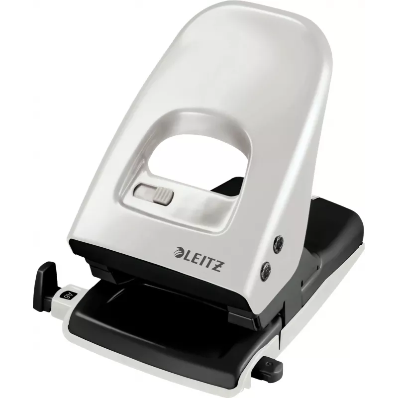 Leitz dziurkacz 5138 NeXXt, 2-otworowy 40 arkuszy Metal, 40 arkuszy, szary, metal, 8 cm, 5,5 mm, A5