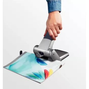 Leitz Heavy Duty Hole Punch, 65 arkuszy, Czarny, Szary, 8 cm, 5.5 mm, A4, 130 mm