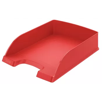 Leitz Plus Letter Tray, Standard, Polystyrene, czerwony, 255 mm, 357 mm, 70 mm, 280 g