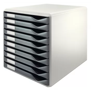 Leitz Form Set, 10 szuflad, Plastik, Szary, 4.3 kg, 285 x 355 x 290 mm