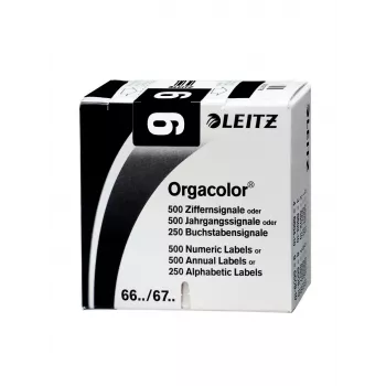 Leitz Orgacolor etykieta samoprzylepna Zaokrąglony prostokąt Czarny