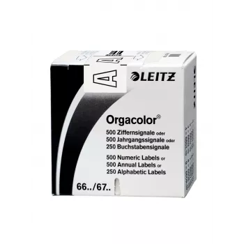 Leitz Orgacolor etykieta samoprzylepna zaokrąglony prostokąt biały
