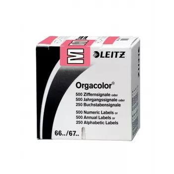 Leitz 66221000 etykieta samoprzylepna Zaokrąglony prostokąd Różowy