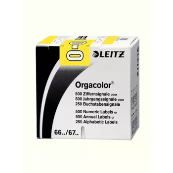Leitz Orgacolor etykieta samoprzylepna Zaokrąglony prostokąt Żółty