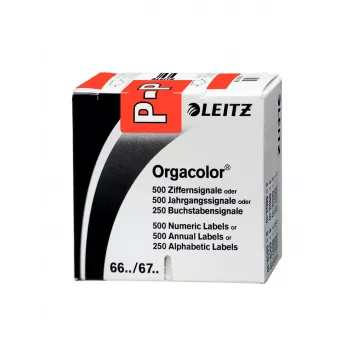 Leitz Orgacolor samoprzylepna etykieta Zaokrąglony prostokąt Czerwony