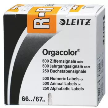 Leitz Orgacolor etykieta samoprzylepna Zaokrąglony prostokąt Pomarańczowy