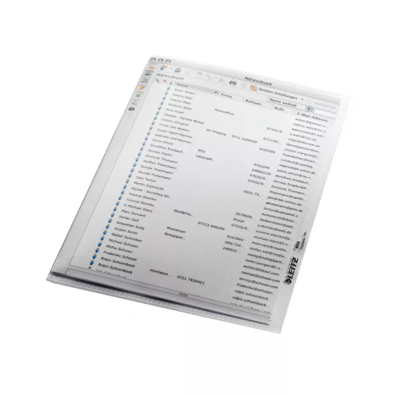 Leitz Quality Folder A5, 30% plastiku z recyklingu przedkonsumenckiego, 150 x 210 mm (A5), Polipropylen (PP), Przezroczysta, Pionowa, 160 mm, 220 mm