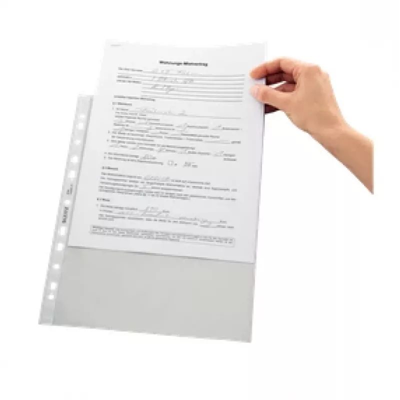 Leitz Wysokiej Jakości Kieszeń 75 my A4, A4, Przezroczysta, Polipropylen (PP), 0,075 mm, 230 mm, 1 mm