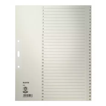 Leitz 12310085 indeks numeryczny Indeks numeryczny Papier Szary