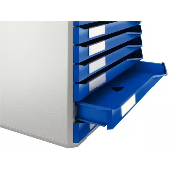 Leitz Form Set, 10 szuflad, Plastik, Niebieski, Szary, 285 mm, 355 mm, 290 mm