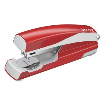 Zszywacz Leitz NeXXt, na 30 arkuszy, szary, czerwony, P3, metal, tworzywo sztuczne, 80 g/m², ładowanie od góry