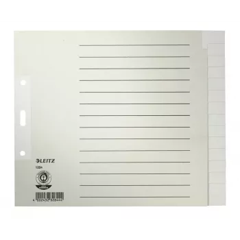 Leitz 12240085 tab index Blank tab index Papier Szary