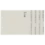 Leitz 13040085 tab index Alfabetyczny indeks zakładkowy Papier Szary