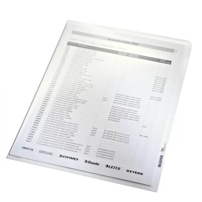 Leitz 40200003 koszulka 210 x 297 mm (A4) Polipropylen (PP)