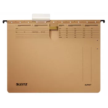 Leitz Alpha wisząca teczka Karton, Metal A4 Brązowy