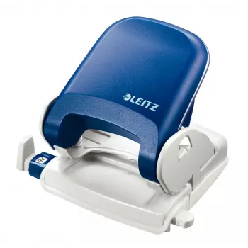 Leitz dziurkacz 5005 NeXXt, 2-otworowy 25 arkuszy, 25 arkuszy, niebieski, tworzywo sztuczne, 8 cm, 5,5 mm, A4