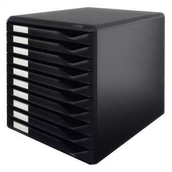 Leitz Form Set, czarny, A4, A5, A6, pionowo, 10 szuflad, koperta, teczka, list, notatka, 4,3 kg