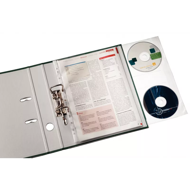 Leitz Premium kieszeń na CD A4, 30% tworzywa z recyklingu przedkonsumenckiego