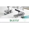 Leitz Heavy Duty zszywacz z płaskim klinczem, 60 arkuszy, szary, jasnoszary, klincz standardowy, 25/10, 6 cm, 110 zszywek