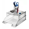 Leitz Podstawka pod korespondencję Plus Universal, Plastik, Szary, Półprzezroczysty, 254 mm, 265 mm, 70 mm, 200 g