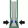Leitz impressBIND osłona Soft 14,0 mm, A4, niebieski, 140 arkuszy, 214 mm, 302 mm, 18 mm