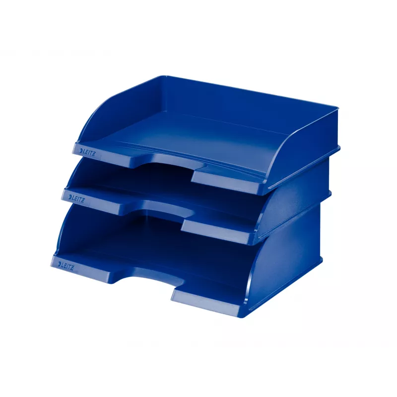 Leitz Tacka na listy Plus Landscape Jumbo, plastikowa, niebieska, A4, listy, notatki, papier, 350 x 245 x 97 mm, 363 x 273 x 103 mm