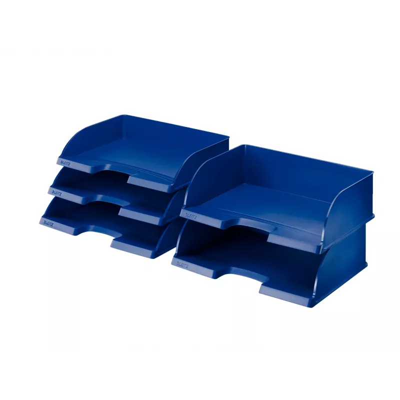 Leitz Tacka na listy Plus Landscape Jumbo, plastikowa, niebieska, A4, listy, notatki, papier, 350 x 245 x 97 mm, 363 x 273 x 103 mm