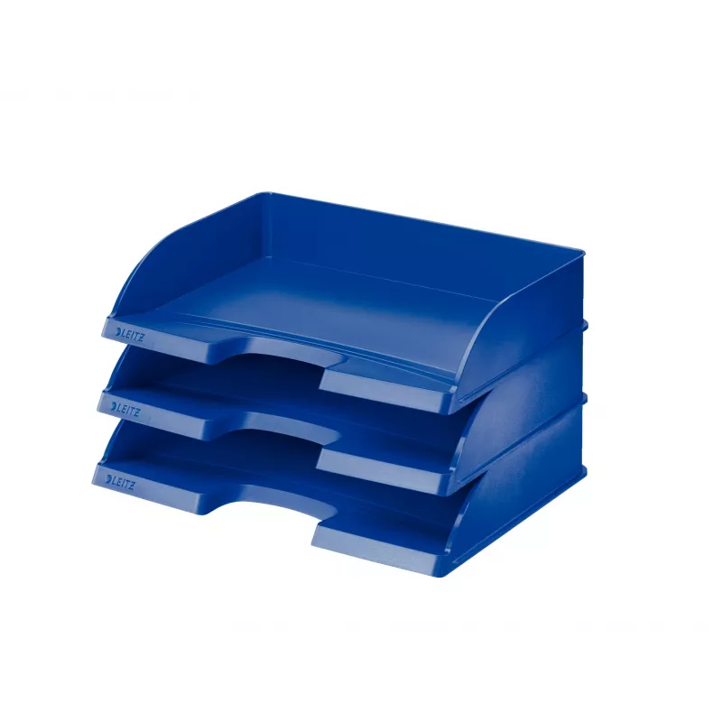 Leitz Tacka na listy Plus Landscape Jumbo, plastikowa, niebieska, A4, listy, notatki, papier, 350 x 245 x 97 mm, 363 x 273 x 103 mm