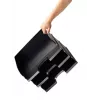 Leitz Taca na listy Plus pozioma Jumbo, tworzywo sztuczne, czarny, koperty, listy, notatki, papier, 350 x 103 x 273 mm, 363 x 273 x 103 mm, 400 g