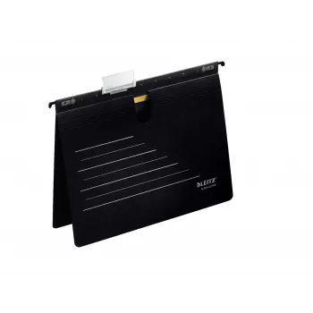 Leitz Zawieszka do segregatora Alpha Active FSC®, A4, czarna, karton, 225 g/m², FSC, DIN 821, 348 mm