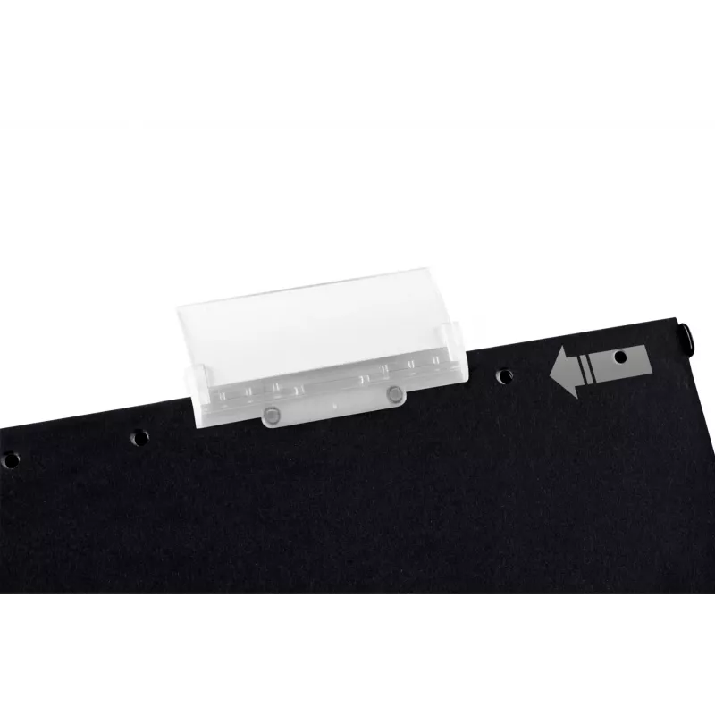 Leitz Zawieszka do segregatora Alpha Active FSC®, A4, czarna, karton, 225 g/m², FSC, DIN 821, 348 mm