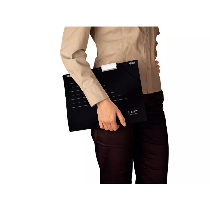 Leitz Zawieszka Alpha Active FSC®, A4, czarna, karton, 348 mm, 260 mm, 90 g