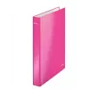 Leitz Ringbinder WOW Laminowany A4+ 2DR/25mm, A4, Karton, Różowy, Biały, 250 arkuszy, 80 g/m²