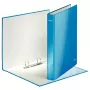 Leitz Ringbinder WOW Laminowany A4+ 2DR/25mm, A4, Karton, Niebieski, Biały, 250 arkuszy, 80 g/m²