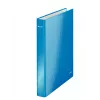 Leitz Ringbinder WOW Laminowany A4+ 2DR/25mm, A4, Karton, Niebieski, Biały, 250 arkuszy, 80 g/m²