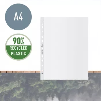 Kieszeń Leitz Recycle A4, 210 x 297 mm (A4), przezroczysta, polipropylen (PP), pionowa, 0,1 mm, 230 mm