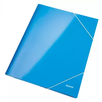 Leitz 3-Flap Folder WOW Card/POB A4, A4, polipropylen (PP), niebieski, 250 arkuszy, 80 g/m², papier